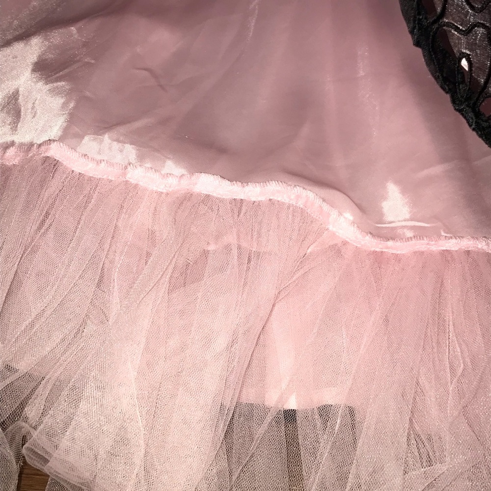 Shoshonna Silk Eyelet Strapless Dress With Pink Tulle Crinoline NEW - Picture 5 of 15